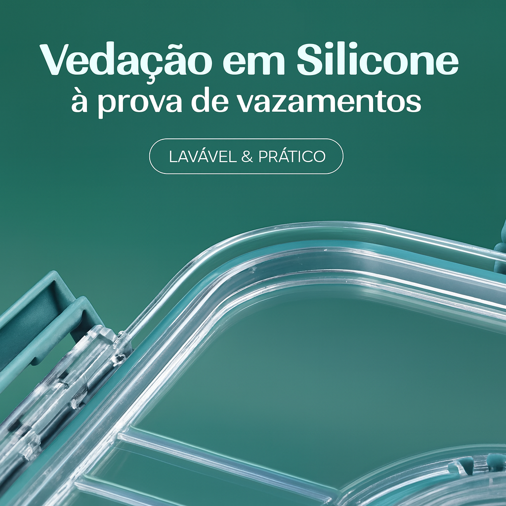 Vedação em silicone à prova de vazamentos